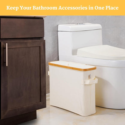 HideAway Bamboo Toilet Paper Storage Bin