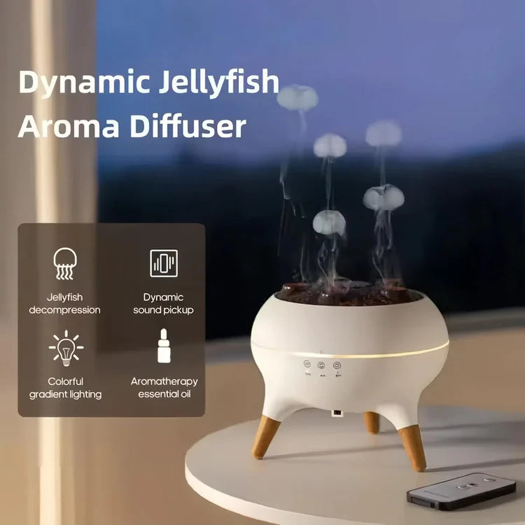 2-in-1 Jellyfish Cloud Humidifier Essential Oil Diffuser