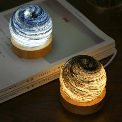 Celestial Glow 3D Glass Lamp