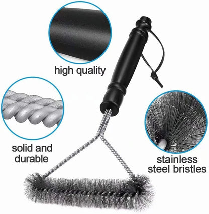 Stainless Steel Wire Bristles Grill Cleaning Brush