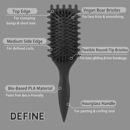 Luxury Curl Styling Brush – Detangling Styling Tool