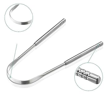 Professional Surgical Grade Stainless Steel Tongue Scrapper