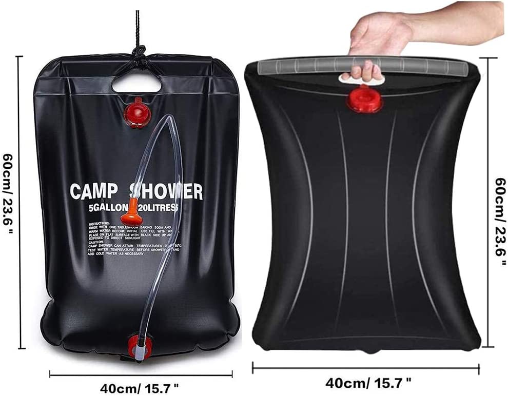 Solar-Heated Camp Shower Bag