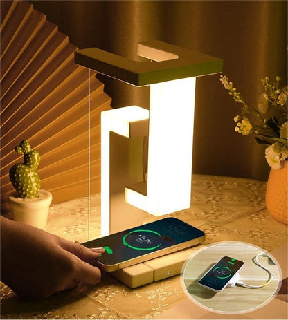 USB Dimmable Night Light with Wireless Charging