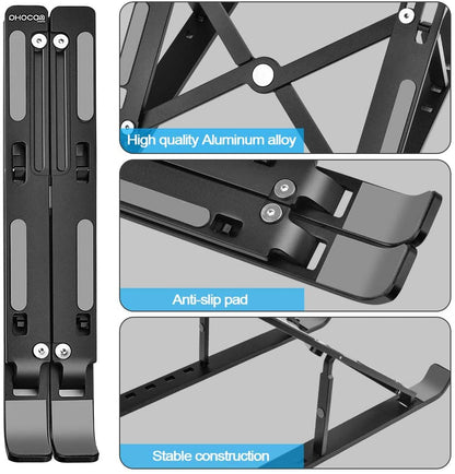 Adjustable Foldable Portable Aluminium Laptop Stand