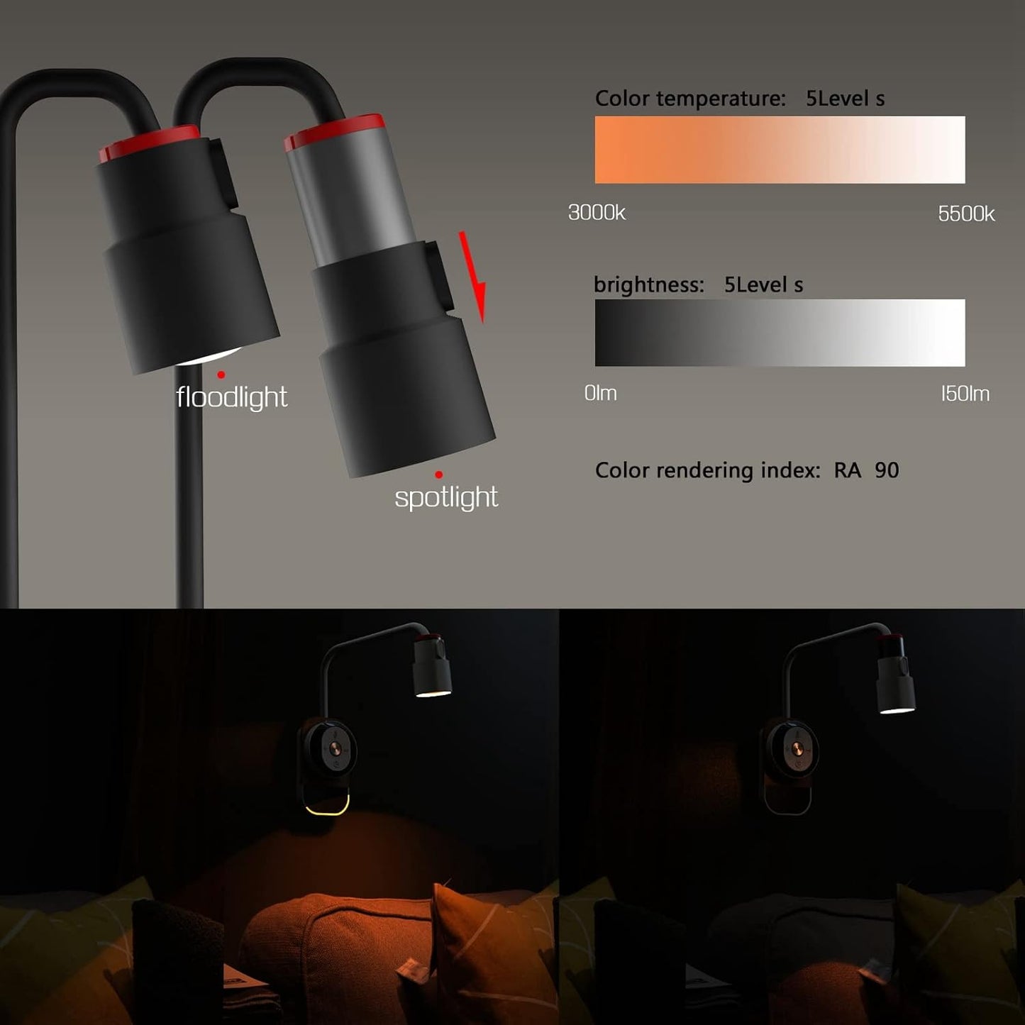 Truly Multifunctional Portable Lamp with Remote