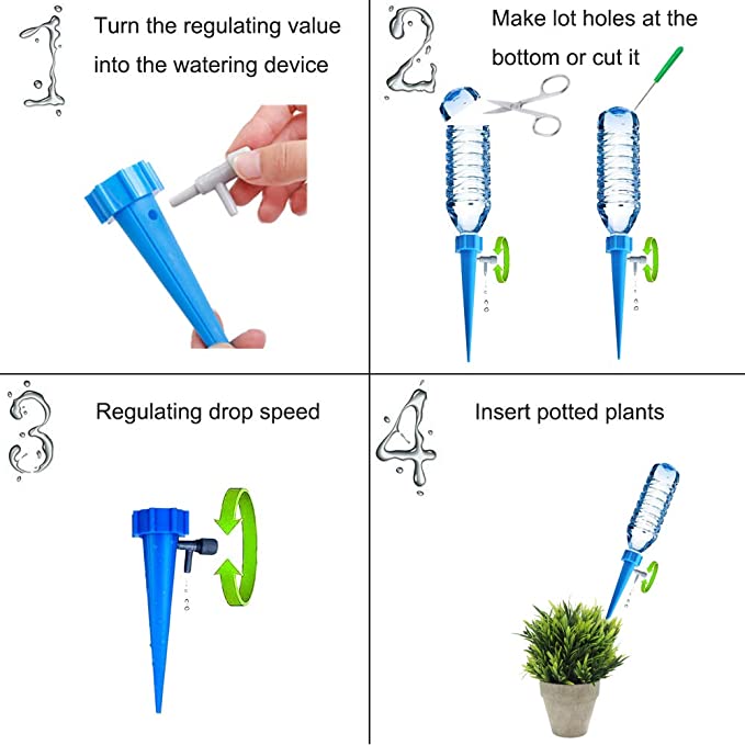 Self-Watering Garden or Potplant Spikes