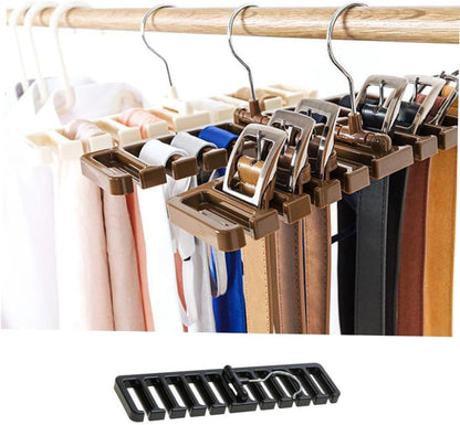 10 Slot Tie And Belt Closet Hanger