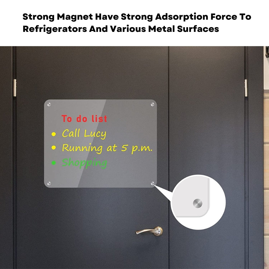 Magnetic Acrylic Note Board for Refrigerator