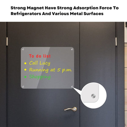 Magnetic Acrylic Note Board for Refrigerator