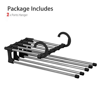 5 in 1 Space Saver Trouser Hangers Organizer