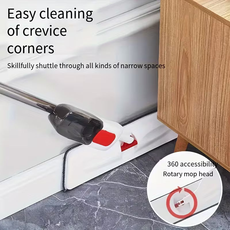Washable Spray Mop – Precision Cleaning with 180° Rotating Head