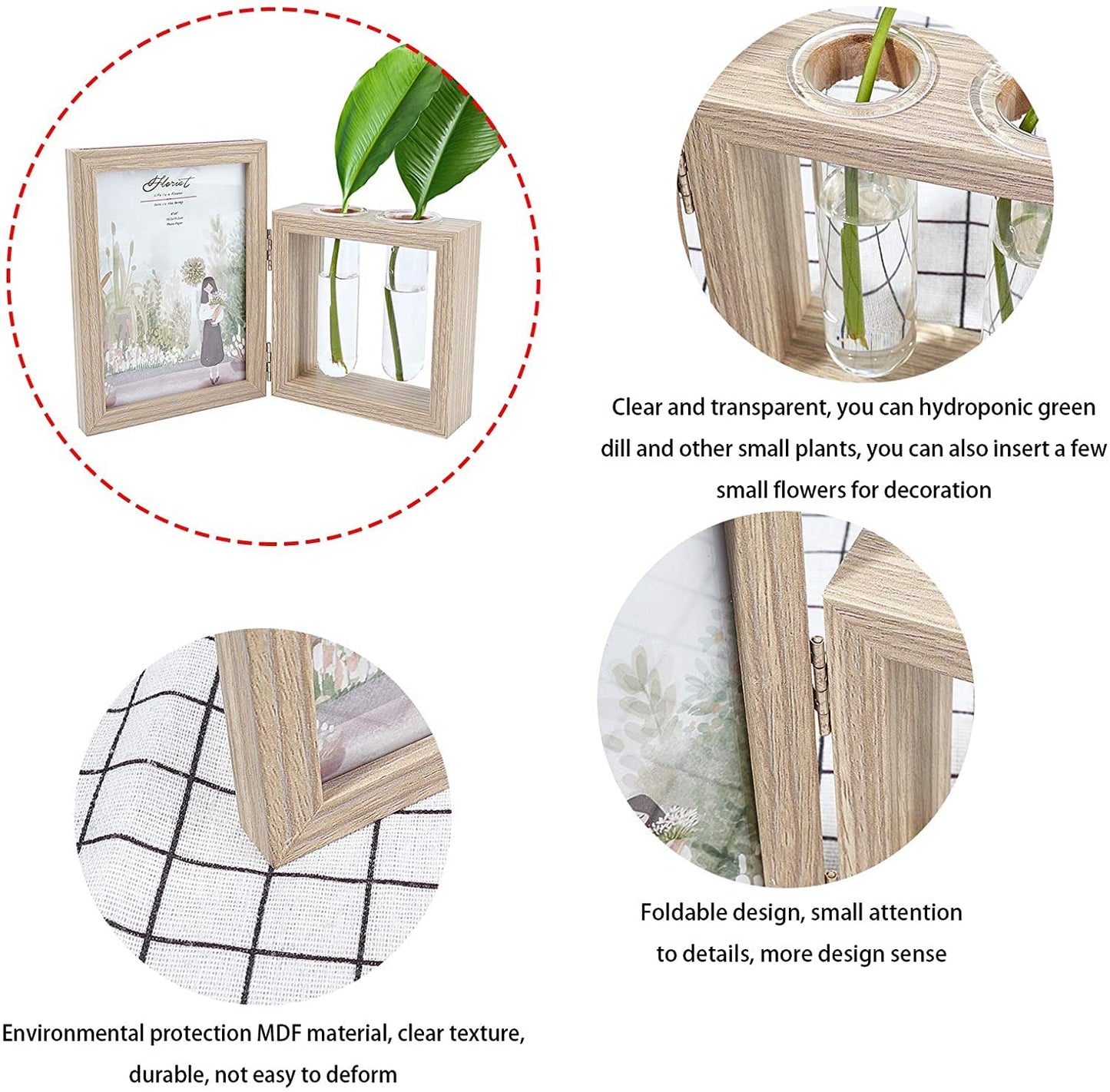 Picture Frame and Plant Vase Combo