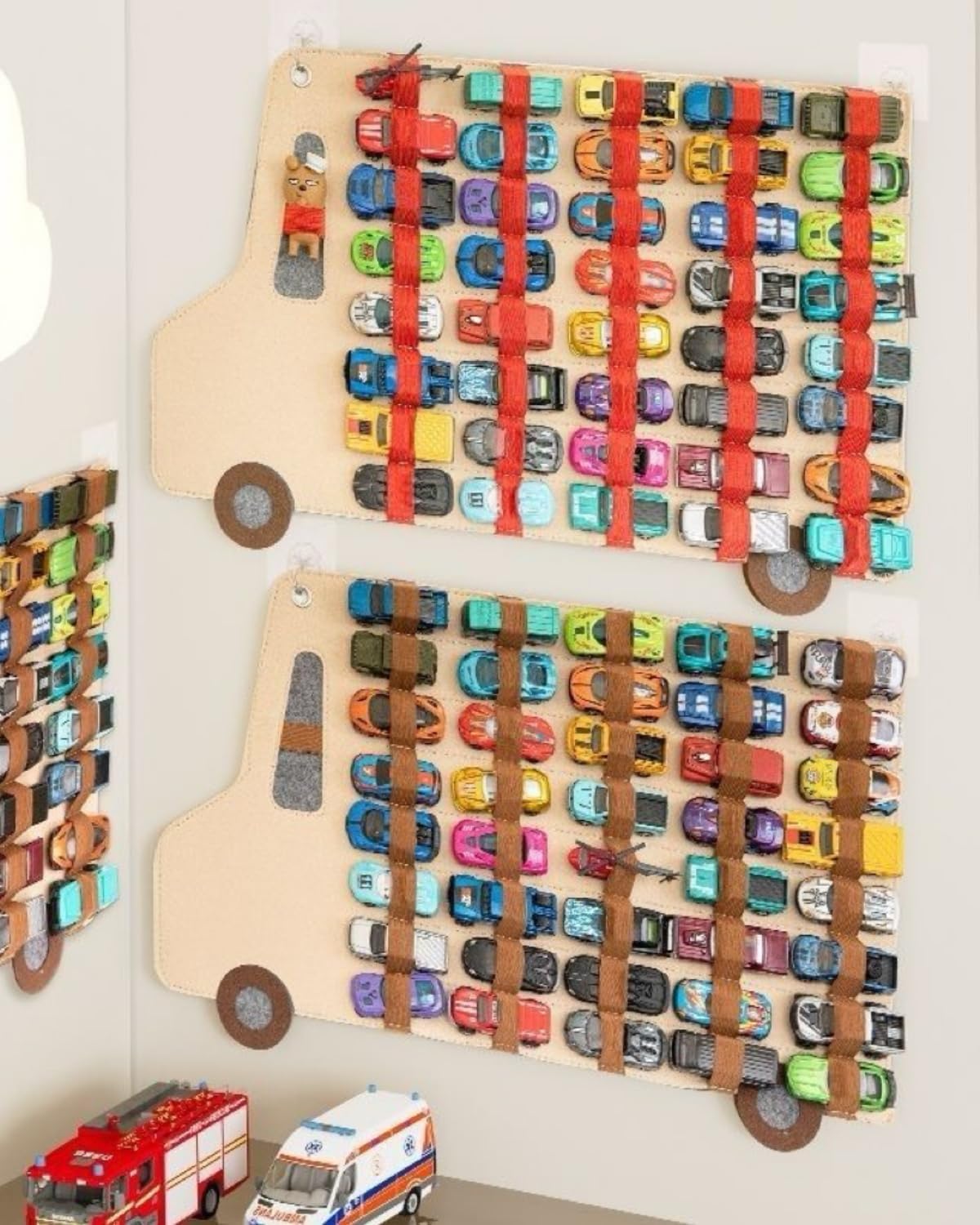 Scale Toy Car Hanging Organizer – Holds 40 Cars