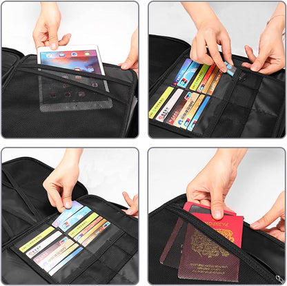 3-Layer Document Storage Bag with Password Lock