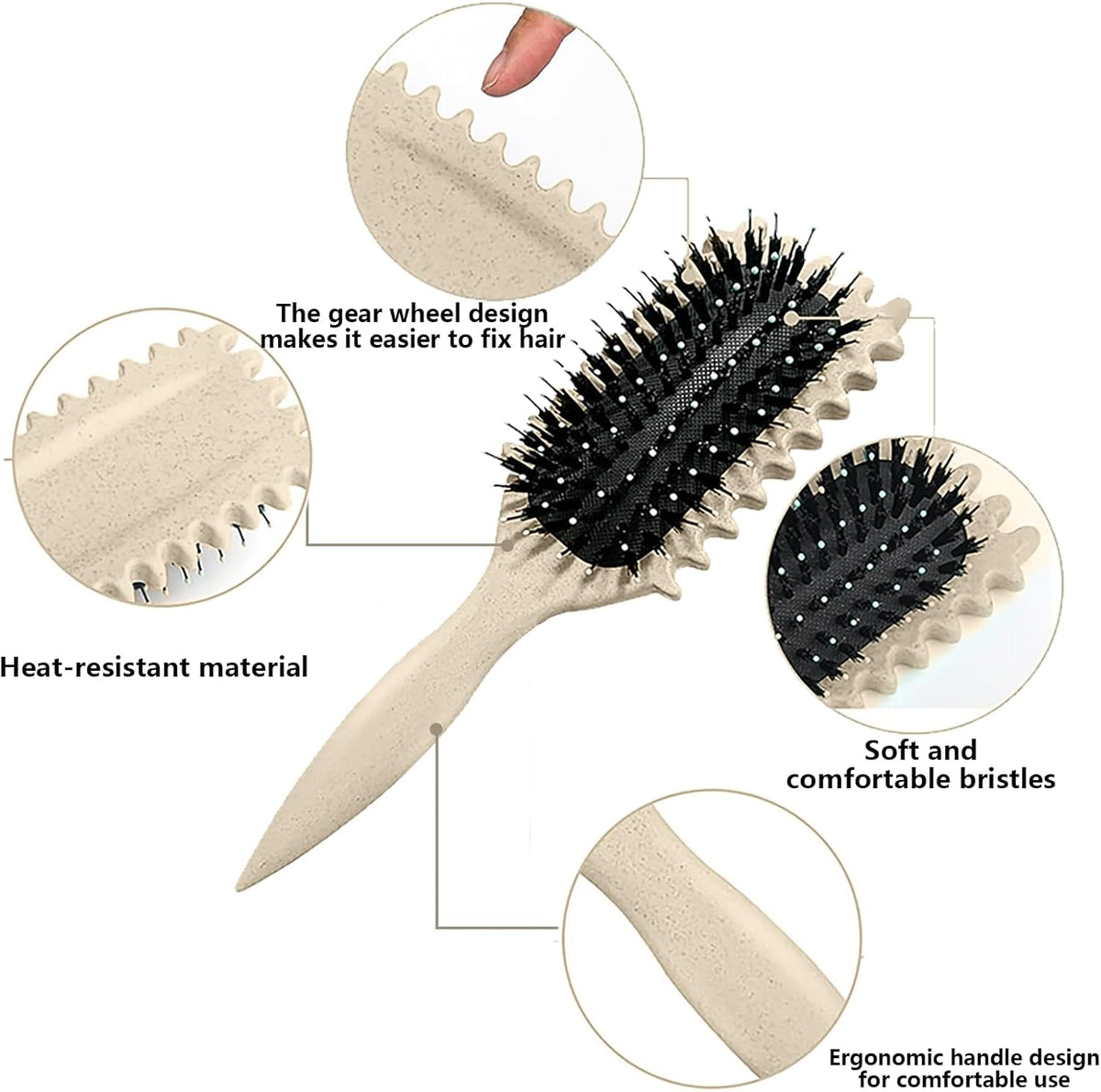 Luxury Curl Styling Brush – Detangling Styling Tool