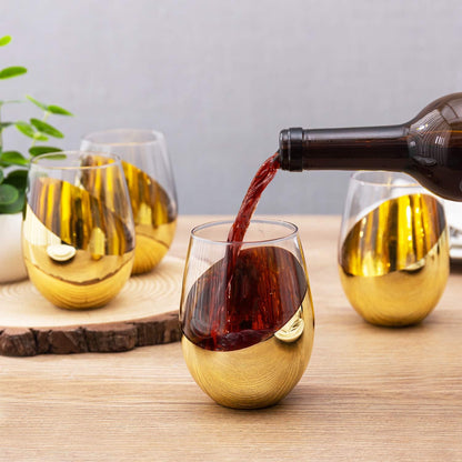 Modern Stemless Wine Glass - 500ml