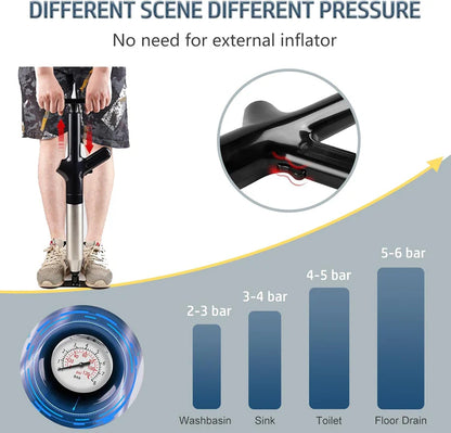JetForce Max: High-Pressure Drain Plunger
