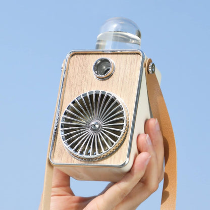 Mini Retro Rechargeable Mist Cooling Fan