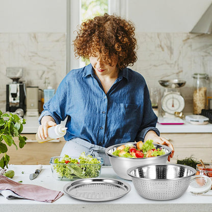 ChefMate 3‑in‑1 Stainless Steel Colander Se