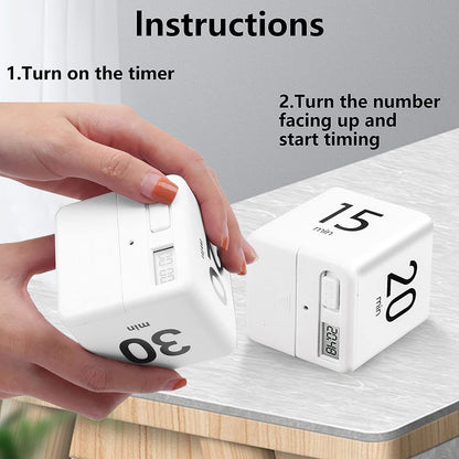 Sensor Flip Cube Timer