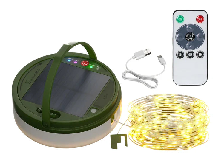 Solar Camping String Light and Down Light -10m