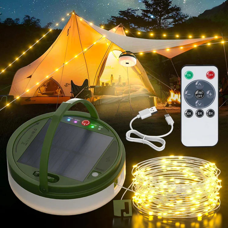 Solar Camping String Light and Down Light -10m