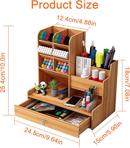 Stationery Storage Box with Drawer