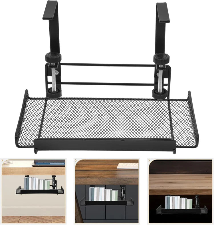 Clamp-on Under Desk Storage Basket