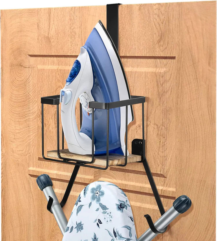 IronNest Organizer: Over-the-Door Iron & Board Holder with Storage Basket