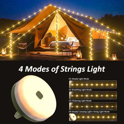 Solar Camping String Light and Down Light -10m