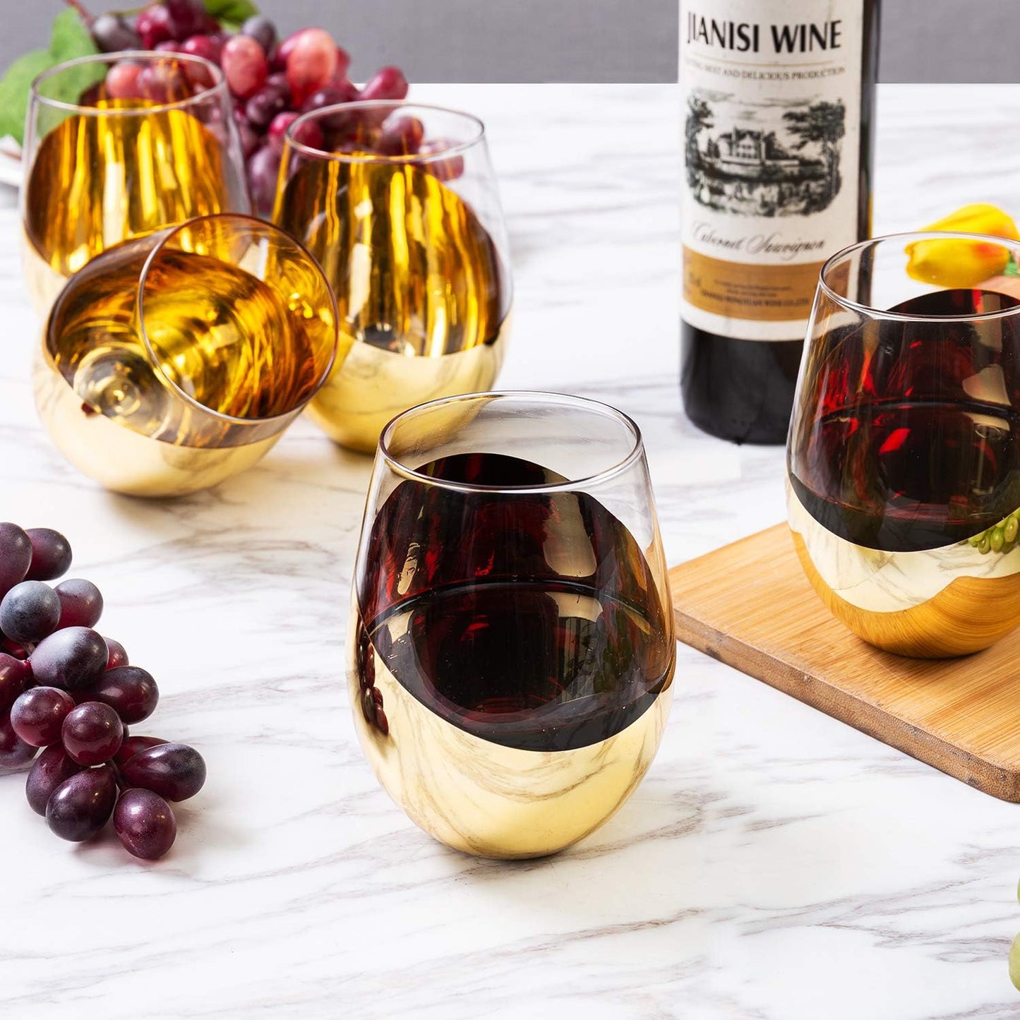 Modern Stemless Wine Glass - 500ml