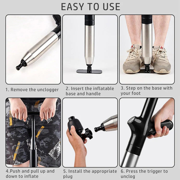 JetForce Max: High-Pressure Drain Plunger