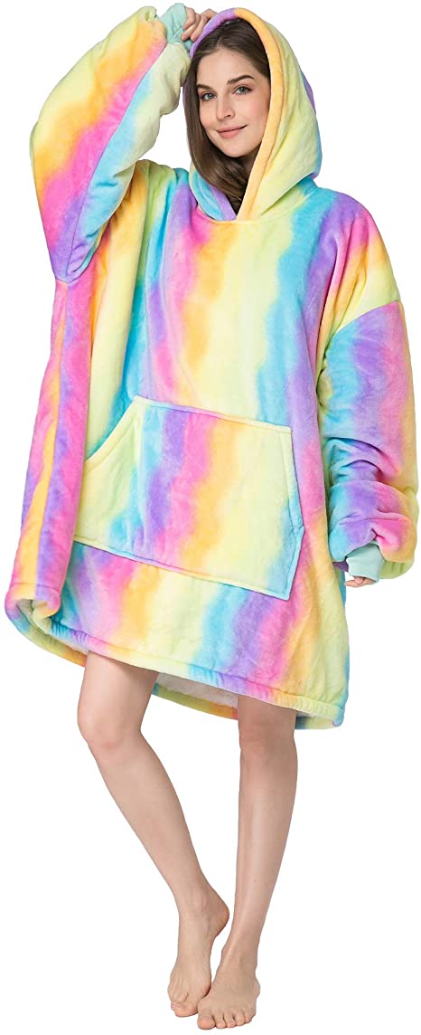 Oversized Blanket Hoodie - Yellow