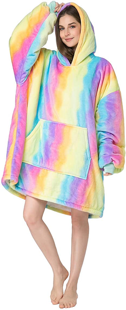 Oversized Blanket Hoodie - Yellow