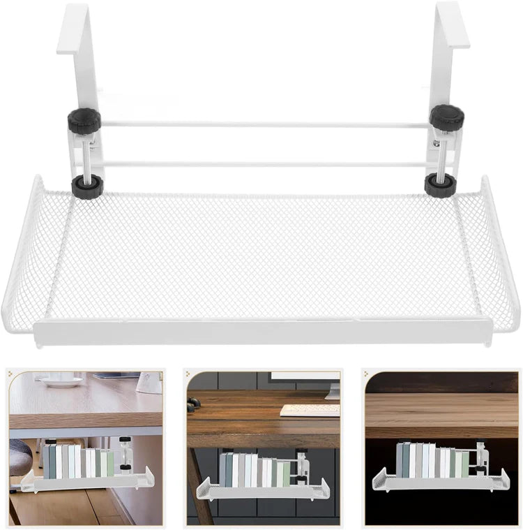 Clamp-on Under Desk Storage Basket
