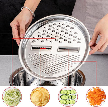 ChefMate 3‑in‑1 Stainless Steel Colander Se