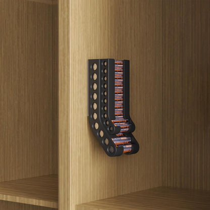 PowerDock AA/AAA Wall‑Mounted Battery Organizer&nbsp;