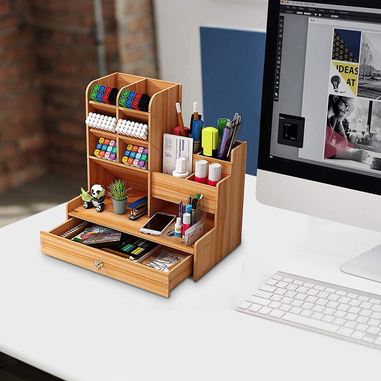 Stationery Storage Box with Drawer