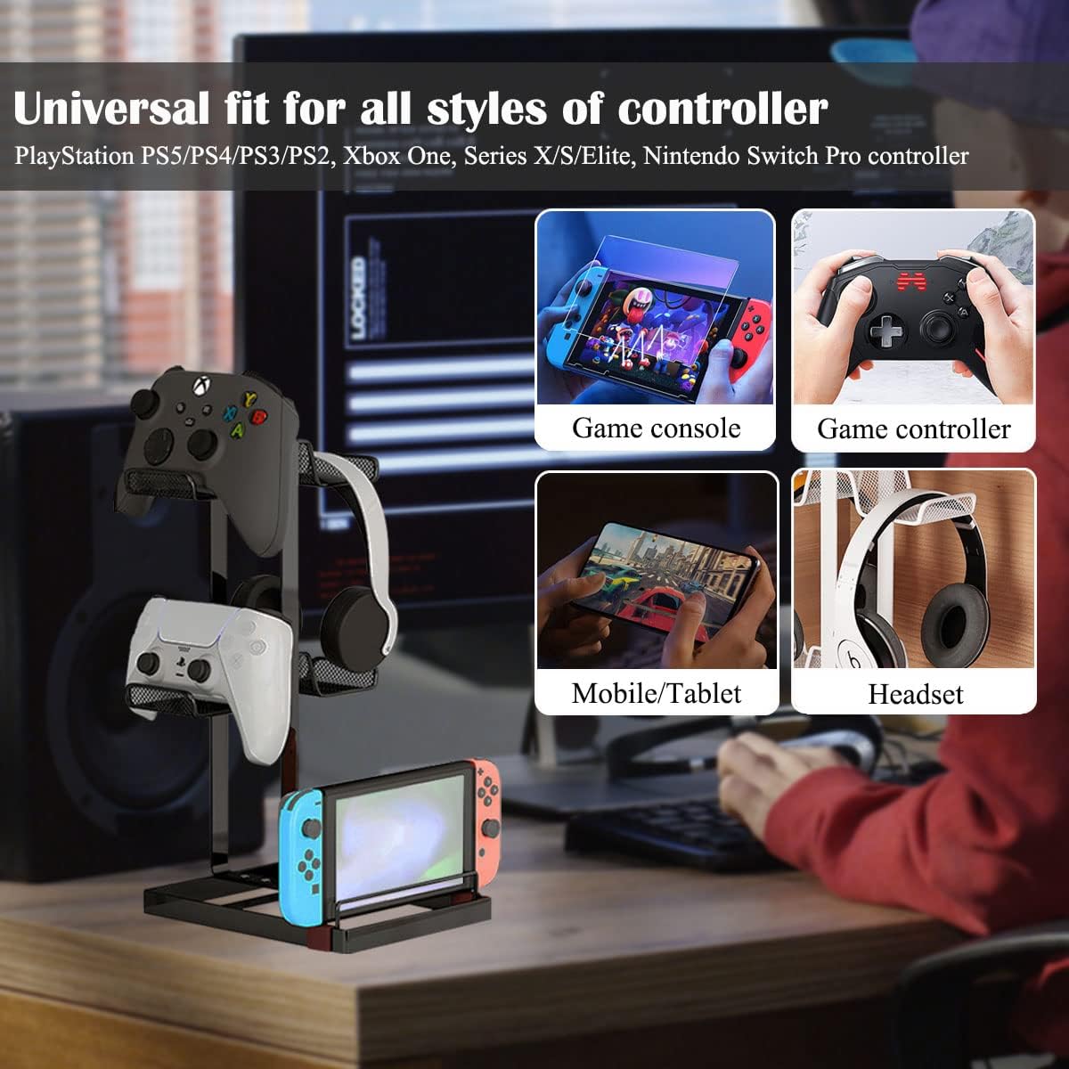 2 Tier Game Controller Stand