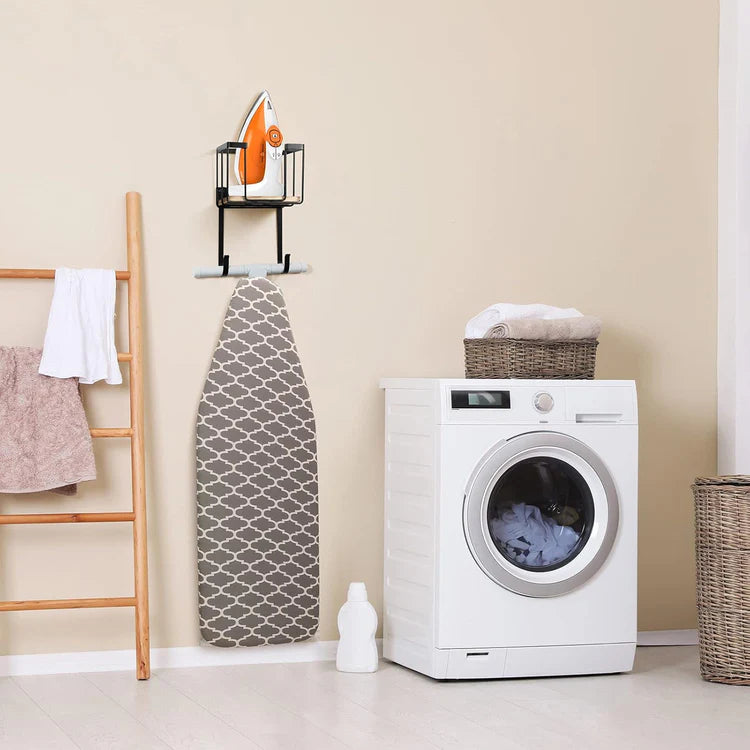 IronNest Organizer: Over-the-Door Iron & Board Holder with Storage Basket