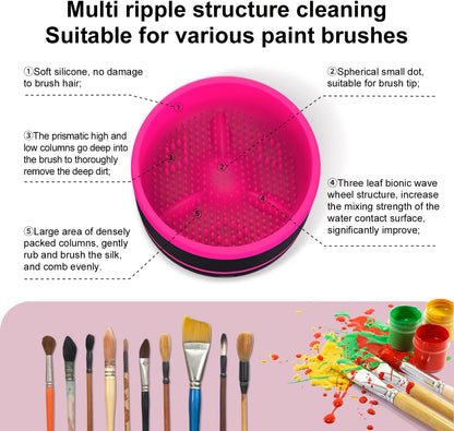 Electric Makeup and Paintbrush Cleaner