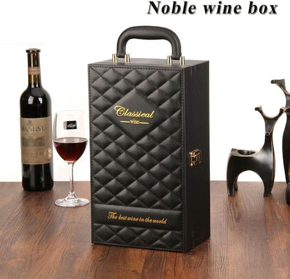 Luxury Pu Leather Wine Gift Box with 4 Accessories