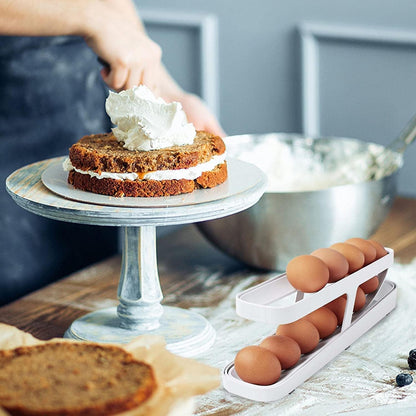 2 Tier Automatic Egg Rolling Stand