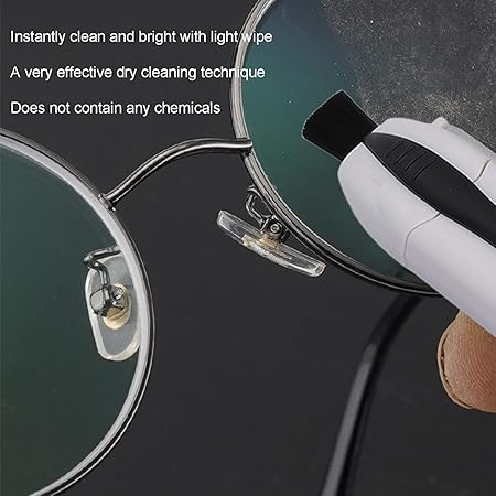 2 in 1 Portable Microfiber Glasses Cleaner