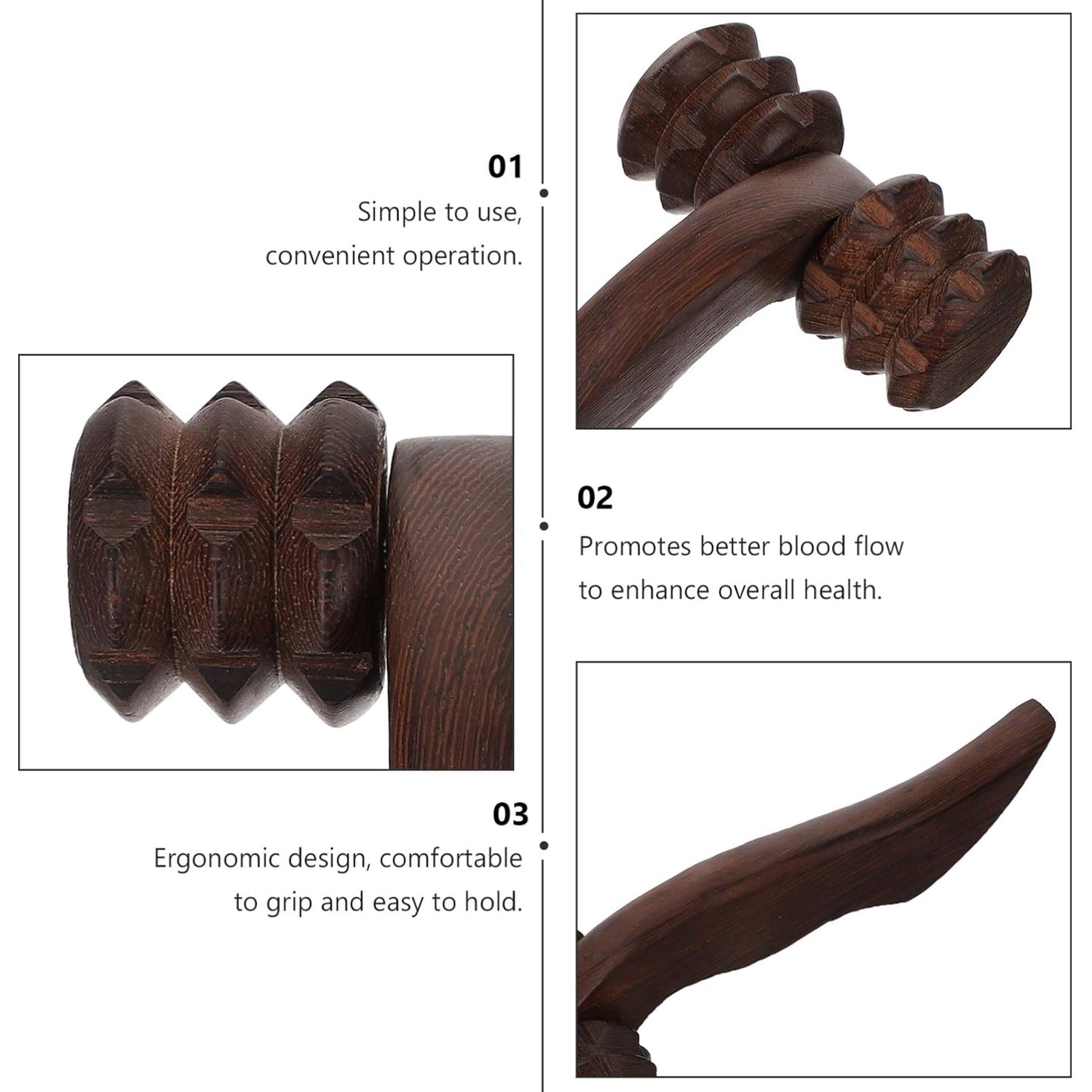 Gua Sha Wooden T  Anti Cellulite Massage Roller