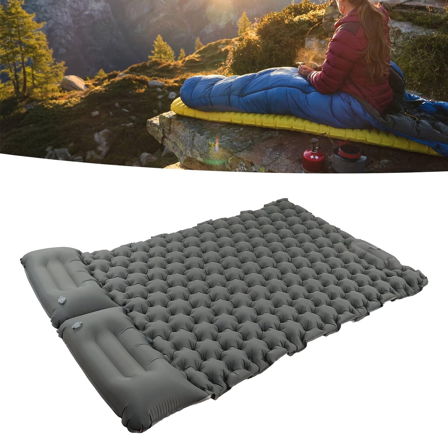 Self-Inflating Camping 2 Person Sleeping Pad