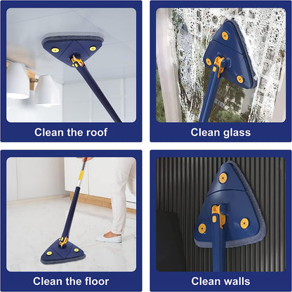 Triangle Shaped 360° Rotatable Adjustable Cleaning Mop