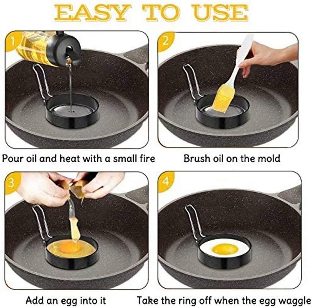 5 Pack Professional Egg Ring Set