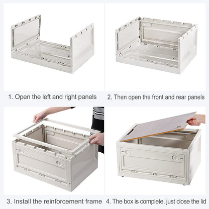 Folding Box With Wooden Lid